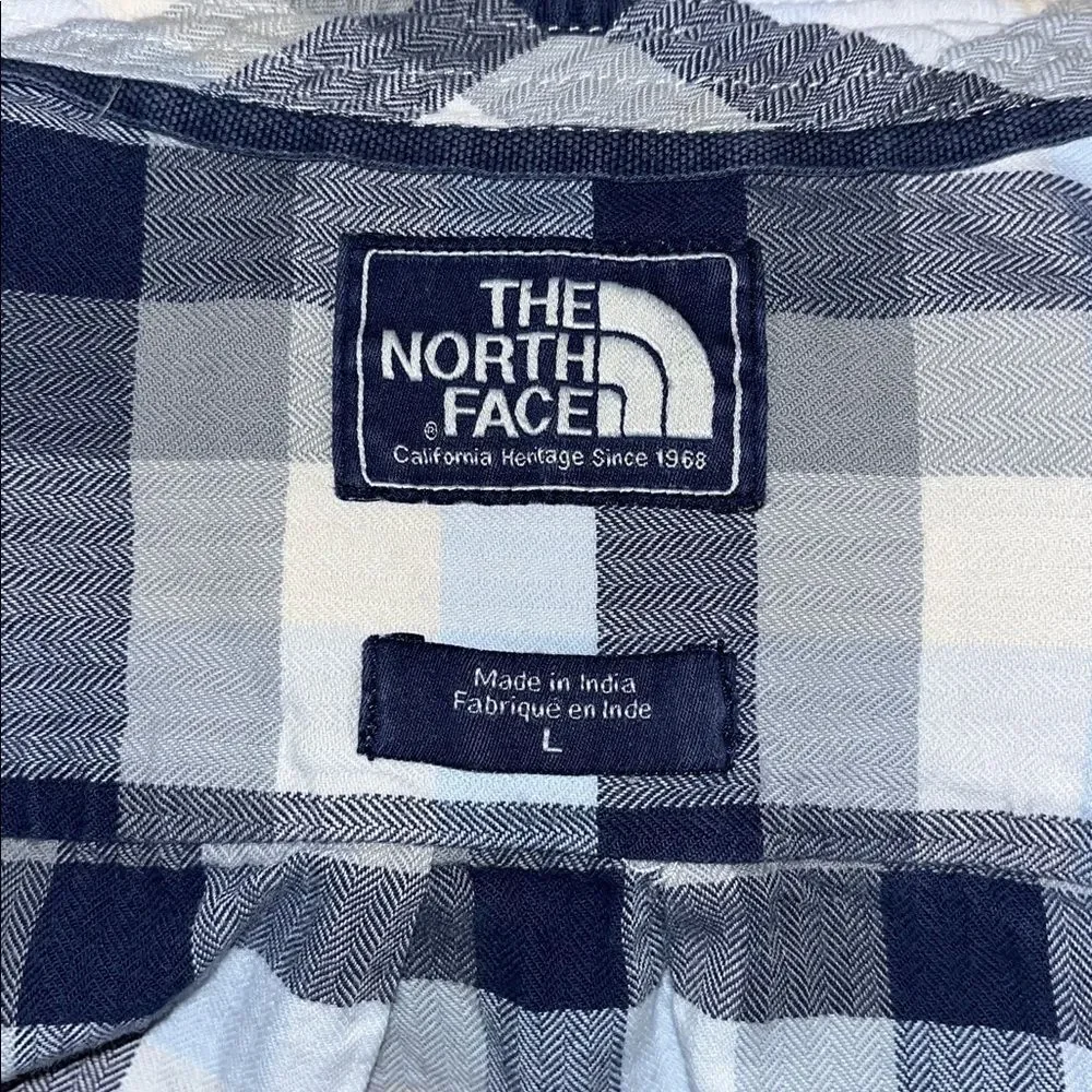 The North Face Vintage Retro LS Button Down Work Trail Pocket California Shirt L